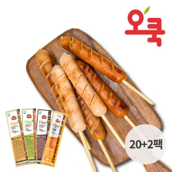 [오쿡]닭가슴살 소시지 핫바 4종 혼합 22팩
