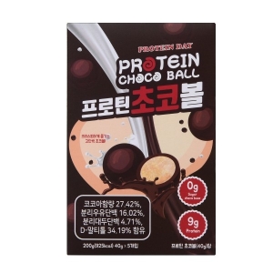 [프로틴데이] 무설탕 프로틴 초코볼 40g x 5봉